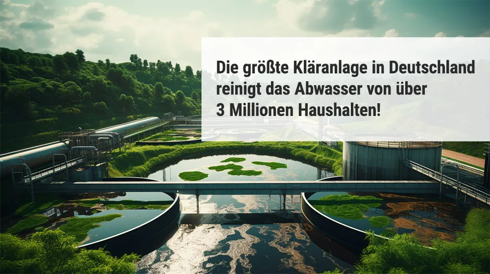 Die größte Kläranlage in Deutschland